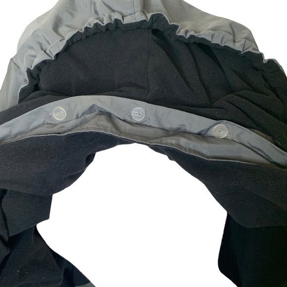 Japanese Weekend Mama Coat 3-Way Hooded Maternity Jacket Gray Small Long Sleeve - Picture 7 of 7